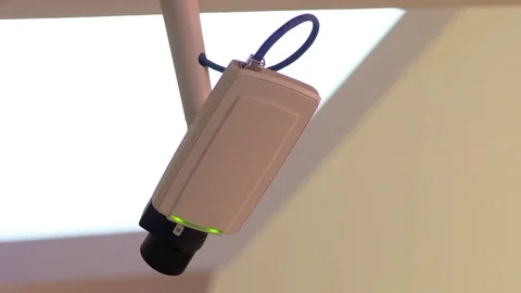 Overheard Digital Security Camera Surveillance Video System, Safety Technology Stock Footage 84994773