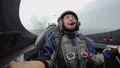Overjoyed male passenger of sports plane making double loop, euphoria and hobby HD Footage