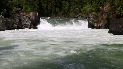 Overlander Falls Fraser River Stock Footage 156544015