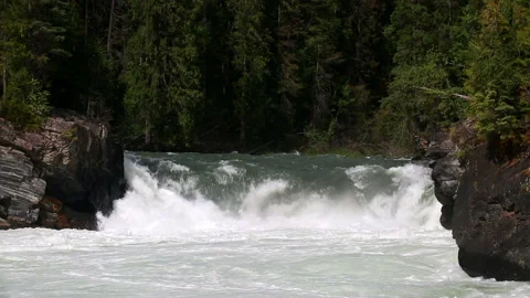 Overlander Falls Fraser River Stock Footage 156544234