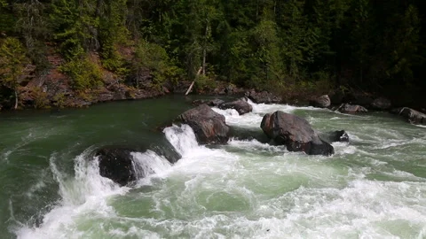 Overlander Falls Fraser River Stock Footage 156545106