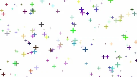 Overlap Cross Solid White Background Video Stock Footage 305126514