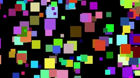 Overlap Square Solid Black Background Video Stockbeeldmateriaal 305126285