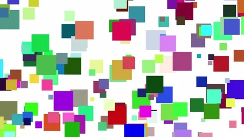 Overlap Square Solid White Background Video Stock Footage 305126288