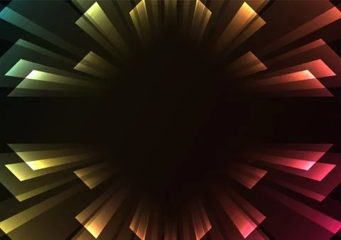 Overlap stripe rush in dark background Stock Illustration