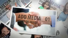Overlaping Photos Stock After Effects