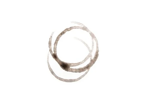 Overlapped Circular Drink Prints Stock Illustration