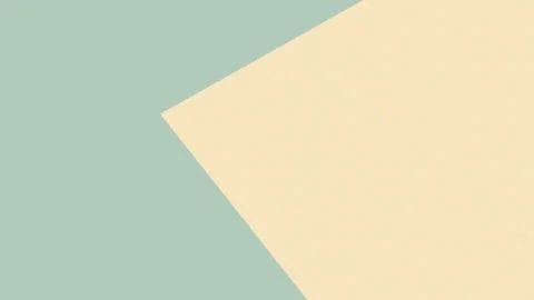 Overlapping angular forms in sage green and creamy yellow create a spacious.. Stock Illustration