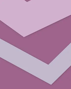 Overlapping angular planes create a rich dimensional composition in plum an.. Illustrazione stock