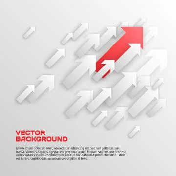 Overlapping Arrows Concept Illustration Stock Illustration