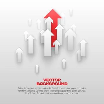 Overlapping Arrows Concept Illustration Illustrazione stock