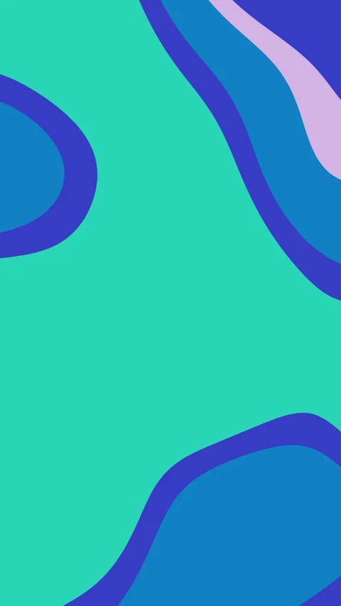 Overlapping blue and green shapes Stock Footage 309971997