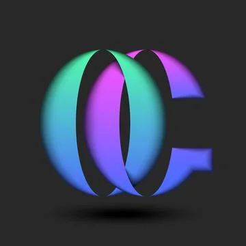 Overlapping bold letters OG or GO initials logo, calligraphy monogram with .. Illustrazione stock