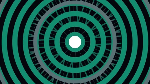 Overlapping circle pattern on a dark background Stock Footage 340235860