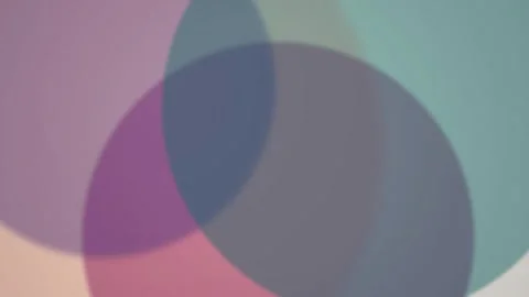 Overlapping circle Venn diagram seamless loop motion background Stock Footage 345601120