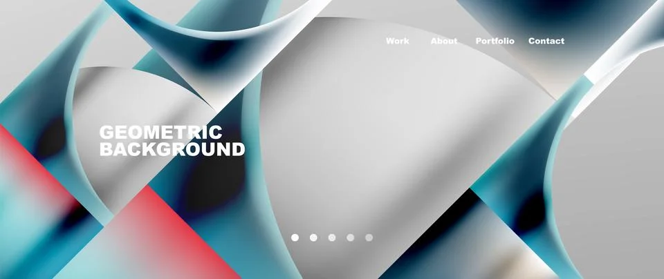 Overlapping circles abstract background template Illustrazione stock