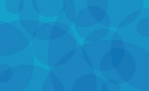 Overlapping Circles Composition blue Background Stock Illustration