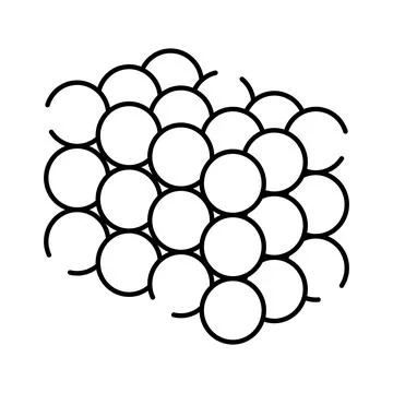 Overlapping circles creating a repeating pattern in geometry Stockillustratie
