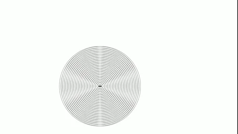 Overlapping Circles Geometric Pattern Illustration Stock Footage 314476970