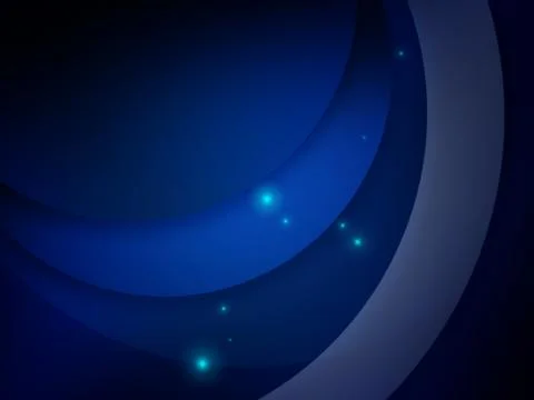 Overlapping circles on glowing abstract background Illustrazione stock