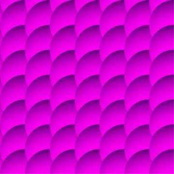 Overlapping circles seamless pattern, monochrome background. Shaded circles. Illustrazione stock