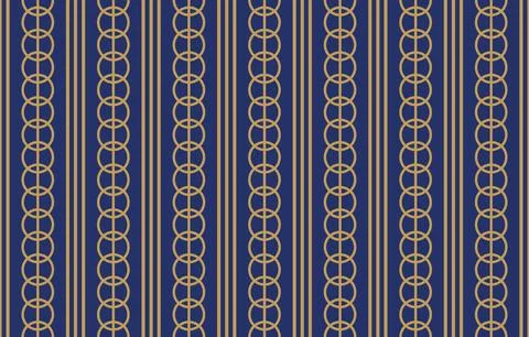 Overlapping circles, vertical stripes traditional Asian seamless pattern 스톡 일러스트