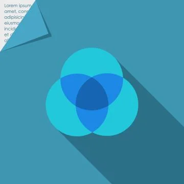 Overlapping circular diagrams Stock Illustration