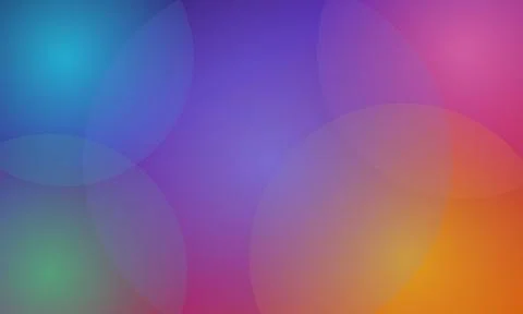 Overlapping circular gradients create a colorful abstract background compos.. Stock-Illustration