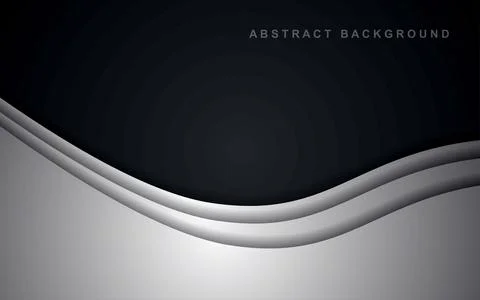 Overlapping curve background with space for text and message modern artwork.. Illustrazione stock