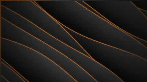 Overlapping curved geometric plates glide in a seamless loop Stock Footage 341856537