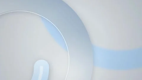 Overlapping curved shapes drift in a seamless loop Stock Footage 342862109