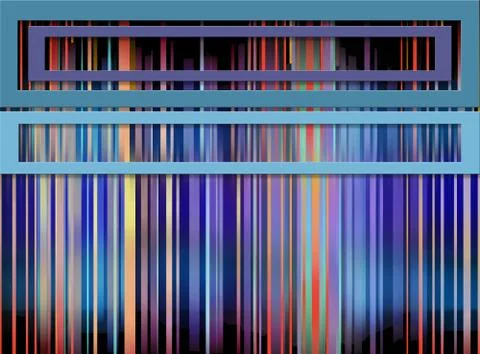 Overlapping elements concept Stock Illustration