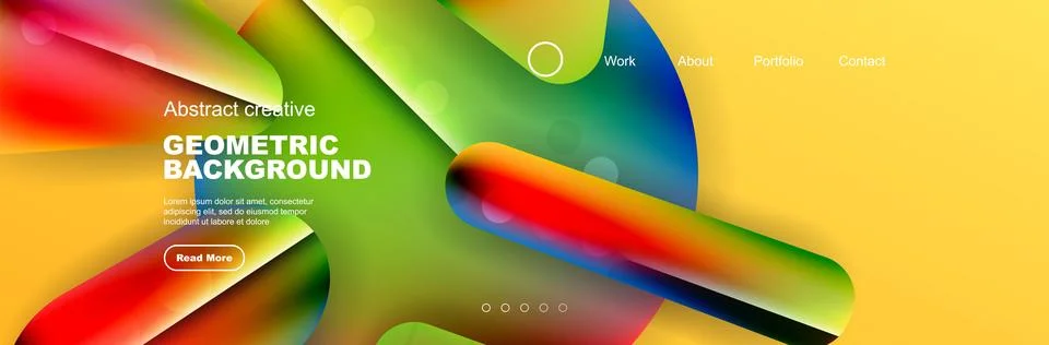 Overlapping geometric shapes background. 3D shadow effects and fluid gradients 스톡 일러스트