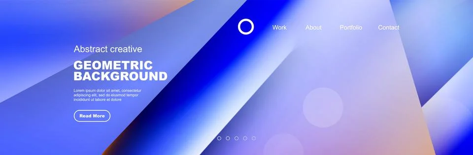 Overlapping geometric shapes background. 3D shadow effects and fluid gradients Stock Illustration