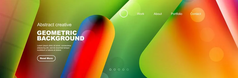 Overlapping geometric shapes background. 3D shadow effects and fluid gradients 스톡 일러스트