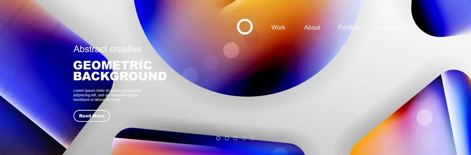 Overlapping geometric shapes background. 3D shadow effects and fluid gradients 스톡 일러스트