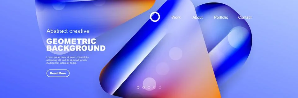 Overlapping geometric shapes background. 3D shadow effects and fluid gradients 스톡 일러스트