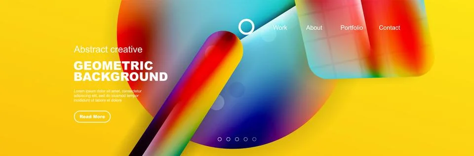 Overlapping geometric shapes background. 3D shadow effects and fluid gradients 스톡 일러스트