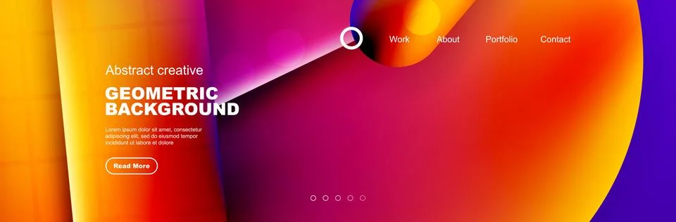 Overlapping geometric shapes background. 3D shadow effects and fluid gradients 스톡 일러스트