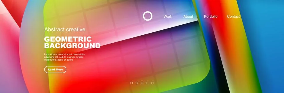 Overlapping geometric shapes background. 3D shadow effects and fluid gradients 스톡 일러스트
