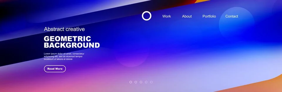 Overlapping geometric shapes background. 3D shadow effects and fluid gradients イラスト素材