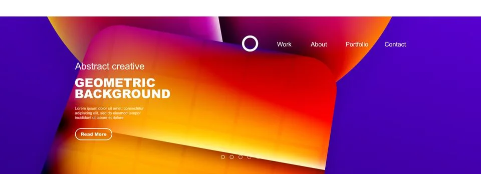 Overlapping geometric shapes background. 3D shadow effects and fluid gradients 스톡 일러스트
