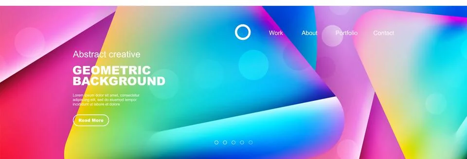 Overlapping geometric shapes background. 3D shadow effects and fluid gradients 스톡 일러스트