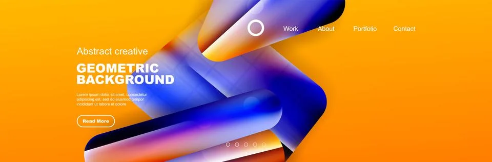Overlapping geometric shapes background. 3D shadow effects and fluid gradients 스톡 일러스트