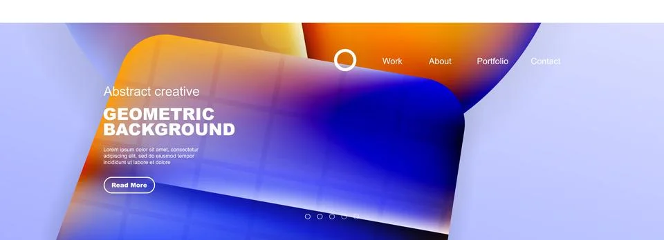 Overlapping geometric shapes background. 3D shadow effects and fluid gradients 스톡 일러스트