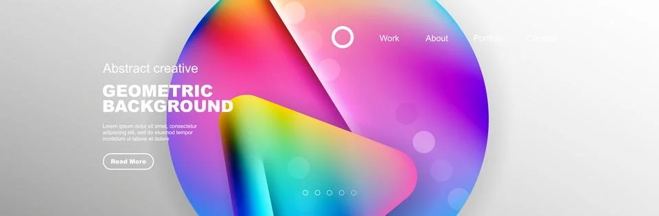 Overlapping geometric shapes background. 3D shadow effects and fluid gradients 스톡 일러스트