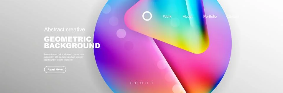 Overlapping geometric shapes background. 3D shadow effects and fluid gradients 스톡 일러스트