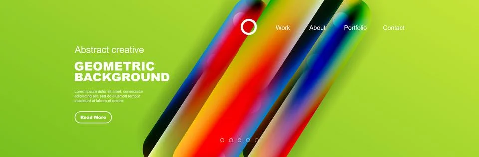 Overlapping geometric shapes background. 3D shadow effects and fluid gradients Stock Illustration