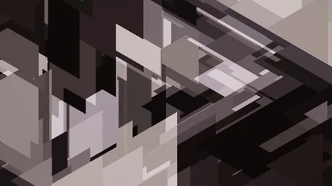 Overlapping gray brown and black triangles and geometric shapes in slow motion Stock Footage 346869864