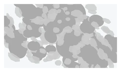 Overlapping grey circles of varying sizes creating soft translucent cloud l.. 스톡 일러스트